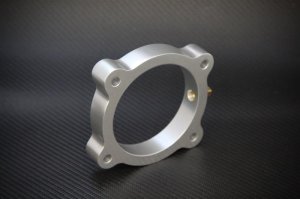 Hyundai Genesis Throttle Body Spacer - Torque Solution - Silver - `13-`27
